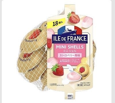 ILE DE FRANCE　ミニシェル　ストロベリー風味　20g×18個