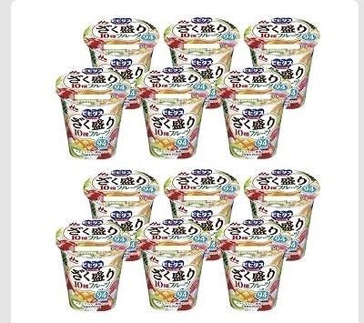 森永乳業　ビヒダス　ざく盛りフルーツヨーグルト　200g×12パック
