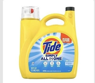 Tide　シンプリーオールインワン　液体洗濯洗剤　4.93L　153回分