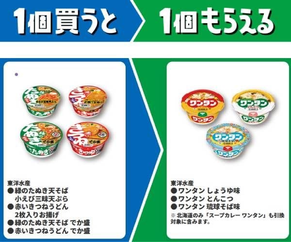 東洋水産 緑のたぬき天そば 小えび三昧天ぷら他
