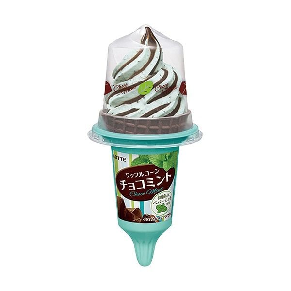 ロッテ　ワッフルコーン　チョコミント