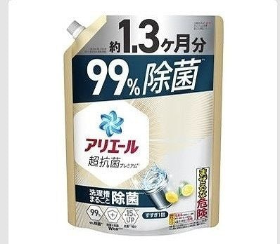 アリエール　超抗菌　プレミアム　抗菌成分15％UP　液体洗濯洗剤　1,000g×6個