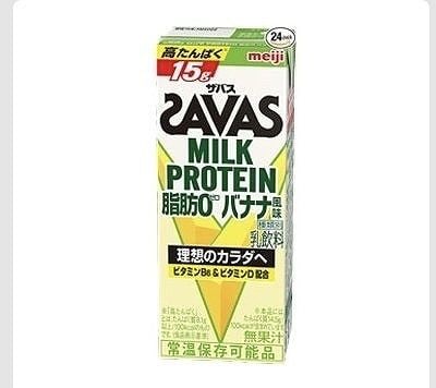 SAVAS ミルクプロテイン　バナナ風味　200ml×24本
