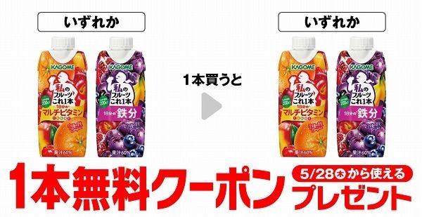 カゴメ 私のフルーツこれ1本 マルチビタミン/1日分の鉄分