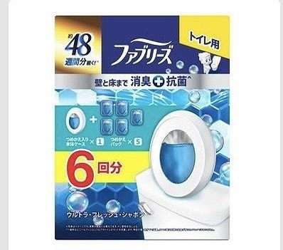ファブリーズ　トイレ用消臭剤　プレミアムシリーズ　6個パック　抗菌ウルトラ　フレッシュシャボン