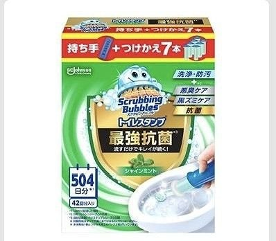 ジョンソン　スクラビングバブル　最強トイレスタンプクリーナー　本体1本＋付替7本