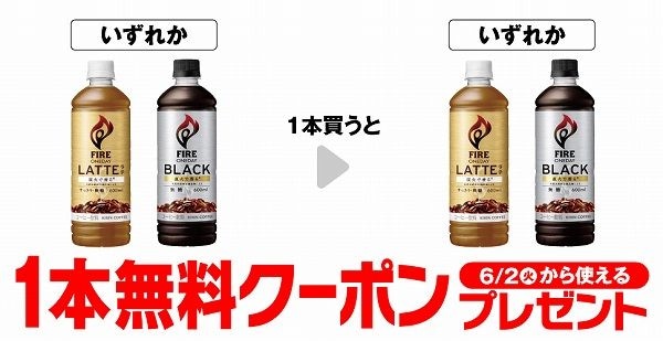 キリン ファイアワンデイ ラテ微糖 600ml/キリン ファイアワンデイ ブラック 600ml