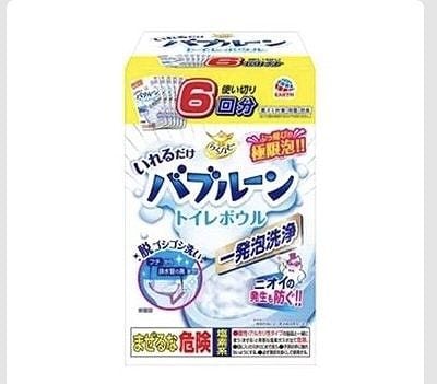 アース　らくハピ　いれるだけ　バブルーン　トイレボウル用　180g×6個