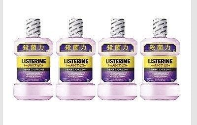 リステリン　トータルケア　ゼロプラス　ノンアルコール　1L×4本セット