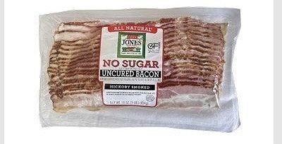JONES　アメリカンポーク　ノーシュガー　ヒッコリースモーク　ベーコン　グルテンフリー　454g