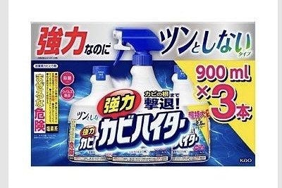 強力カビハイター　ツンとしないタイプ　本体900ml＋詰替900ml×2本入