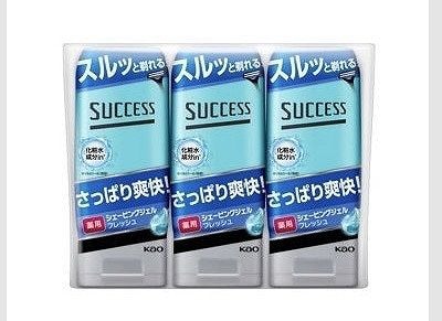 SUCCESS　薬用　シェービングジェル　フレッシュ　180g×3個
