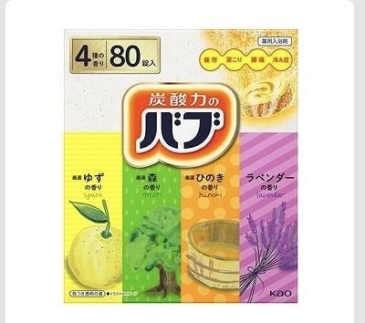 炭酸力のバブ 薬用入浴剤 4種の香り×20錠