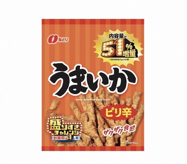 なとり　ピリ辛うまいか 51％増量 114g