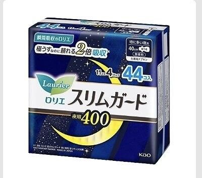 ロリエ　スリムガード　特に多い夜用　40cm 羽つき　11個✕4パック