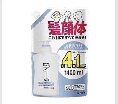 メンズビオレ　ONE　オールインワン　全身洗浄料　詰替え用　1,400ml