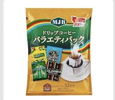 MJB ドリップコーヒー バラエティパック 52杯分 4種×13杯分