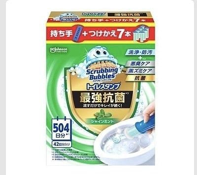 ジョンソン　スクラビングバブル　最強トイレスタンプクリーナー　本体1本＋つけかえ7本