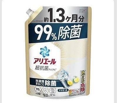 アリエール　超抗菌　プレミアム　抗菌成分15%UP　液体洗濯洗剤　1,000g×6個