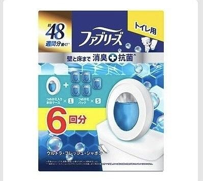 ファブリーズ　トイレ用消臭剤　プレミアムシリーズ　6個パック　抗菌ウルトラ　フレッシュシャボン