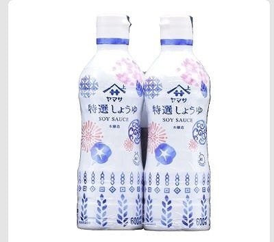 ヤマサ　特選しょうゆ　鮮度ボトル　600ml×2本