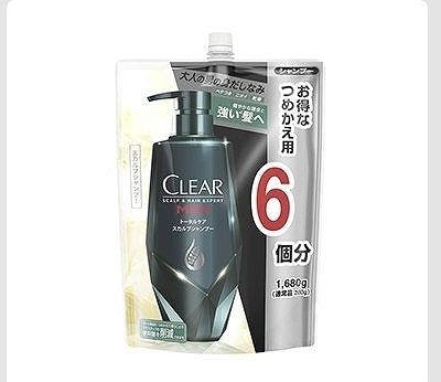 CLEAR FOR MEN　トータルケア　スカルプシャンプー　つめかえ用　1,680g