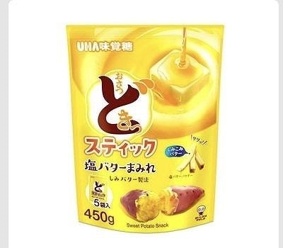 UHA味覚糖　おさつどきっスティック　塩バター　90g×5袋