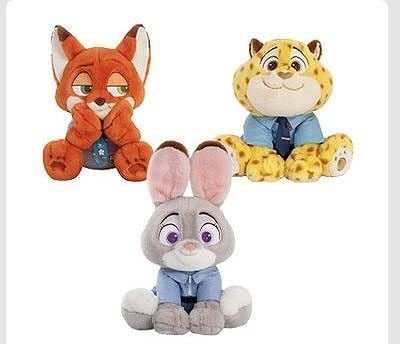 Disney　ズートピア2　ぬいぐるみ　50cm ニック/ジュディー/クロウハウザー