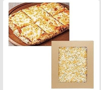 四角ピザ　クアトロチーズ　4種のチーズ