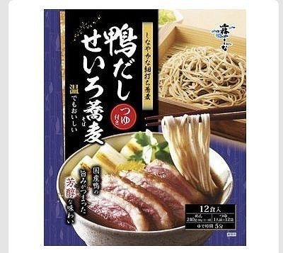 霧しな　鴨だし　せいろ蕎麦　つゆ付　12食入