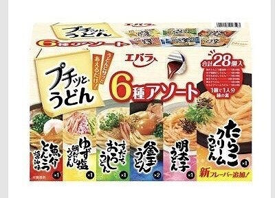 エバラ　プチッとうどん6種アソート　7袋入　計28個入