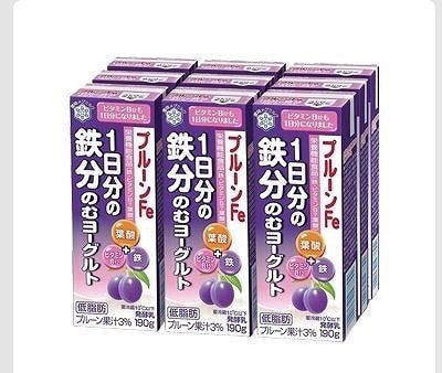 雪印　のむヨーグルトプルーンFe　1日分の鉄分　190g×9個