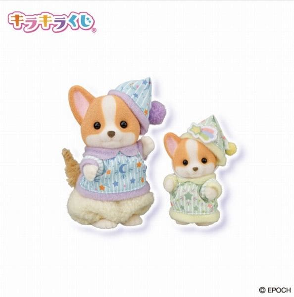 C賞　ゆめみるパジャマペアセット～コーギーの男の子＆赤ちゃん～1種