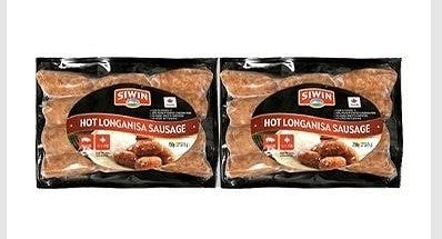 SIWIN カナダ産 三元豚使用 ホットロンガニーサ 750g フィリピン風ソーセージ・辛口