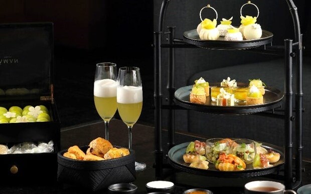 アマン東京のシャインマスカット アフタヌーンティーは、素材を山梨の自社農園から直送。パフェにも注目