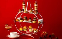 ハイアット リージェンシー 横浜の「チョコレート・マロン アフタヌーンティー」。栗とカカオを贅沢に使用したスイーツがずらり