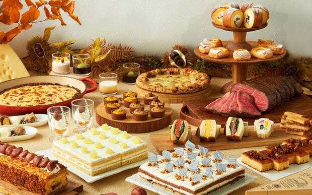 ホテルニューオータニ幕張のサンドウィッチ&スイーツビュッフェ。11月からは栗・チーズ・チョコレートを使ったメニュ-が登場
