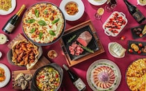 カンデオホテルズ大阪ザ・タワーの冬ビュッフェ。旬の牡蠣を使用したアヒージョなど、冬を五感で味わえるメニューがずらり