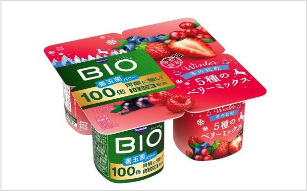 ダノン ビオ(R)の世界旅行シリーズから、冬限定ヨーグルト「5種のベリーミックス」と「焼きリンゴ＆バニラ」が発売