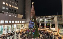 梅田スカイビル「UMEDA SKY BUILDING Christmas 2025」。国内最大級LEDマッピングツリー＆クリスマスマルシェ