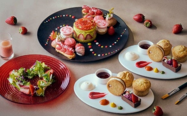 ザ・プリンスギャラリー 東京紀尾井町「Strawberry Palette Afternoon Tea」。アートのように美しいいちごスイーツ&セイボリー