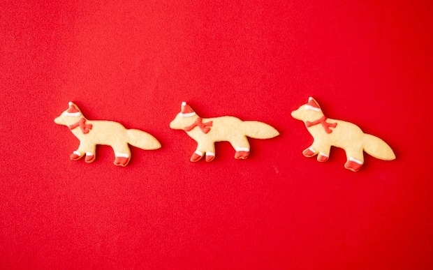 クリスマスギフトに添えても。メゾン キツネが手がけるカフェのホリデー限定スイーツ／カフェ キツネ 青山店の「キツネサブレ」