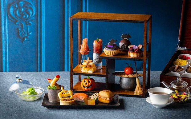 ストリングスホテル東京インターコンチネンタルのハロウィンアフタヌーンティー。秋を味わう中国スイーツ＆セイボリーがずらり