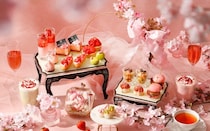 ザ ストリングス 表参道から桜×いちごのアフタヌーンティーが登場。桜に囲まれた空間でお花見気分を満喫！