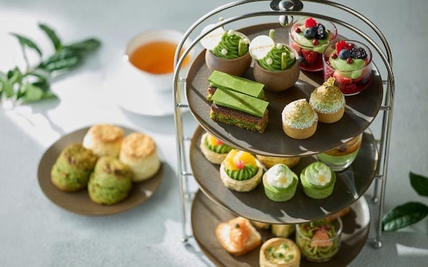ウェスティンホテル東京の「抹茶アフタヌーンティー」。新緑豊かな初夏を楽しむ抹茶スイーツやセイボリーなど