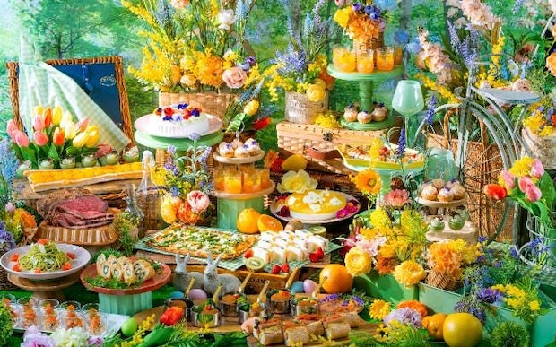 京王プラザホテル八王子の“天候を気にしない”春色ピクニックビュッフェが開催!パフェづくり体験も