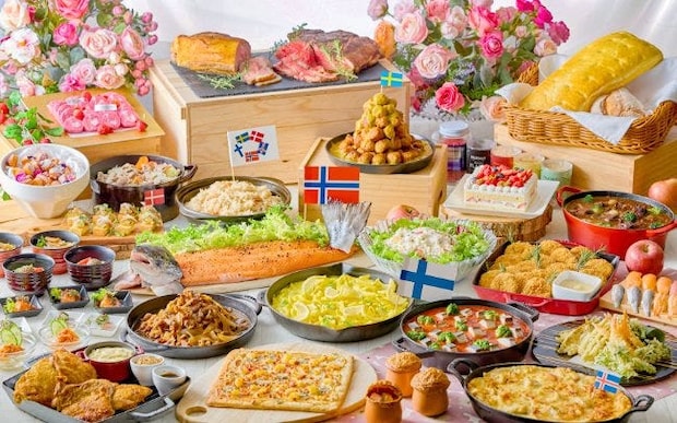 ストリングスホテル 名古屋の春ビュッフェ。北欧料理や東北三県の食材を使った料理、いちご＆桃スイーツなど盛りだくさん！