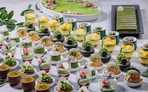ウェスティンホテル東京の抹茶デザートビュッフェ。宇治抹茶や西尾抹茶を使った抹茶スイーツ約20種が食べ放題！