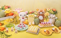 ホテルニューオータニ大阪×「リラックマ」のスイーツビュッフェ。かわいいキャラがメロン、マンゴー＆はちみつのスイーツに