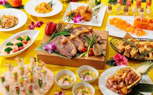 ザ パーク フロント ホテル アット ユニバーサル・スタジオ・ジャパンのハワイアンビュッフェ。ハワイのローカルフードも！